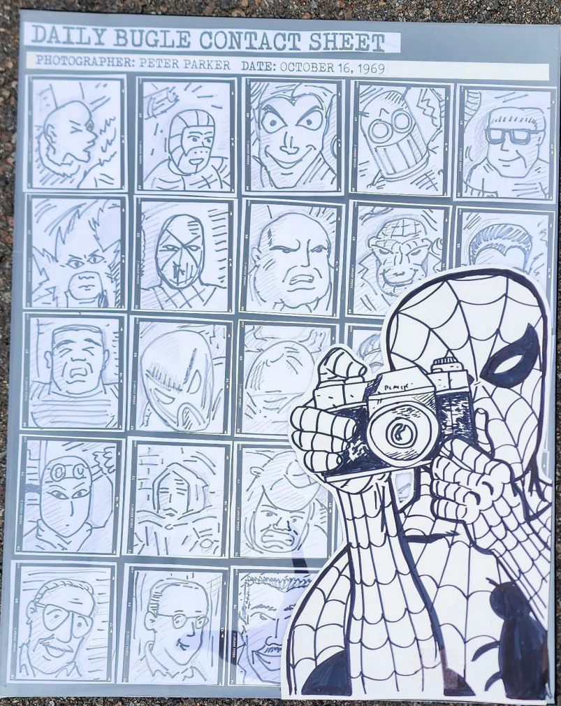 spidey contact sheet